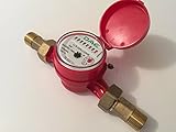 DAE AS200U-75R Hot Water Meter, 3/4” NPT Couplings, Measuring in Gallons