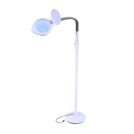 Amazon Com Magnifier Floor Standing With Led Gooseneck Lamp