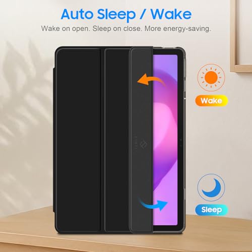 Fintie Funda para Lenovo Idea Tab de 11 pulgadas 2025 (TB-336ZU/TB-336FU) - Funda ultrafina con parte trasera translúcida con función de encendido y apagado automático