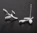 S.Leaf Leaf Stud Earrings Olive Leaf Earrings Sterling Silver Leaf Studs for Women