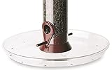 Droll Yankees Bird Feeder Tray, Platform Seed Catcher Accessory Attachment, Clear, OMT