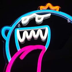 Neon Sign King Boo The Ghost Face LED Neon Light