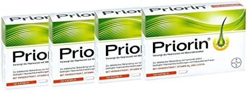 Bayer Priorin Anti Hair Loss Growth - 480 Capsules/Box Hair Everyday