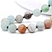 Aobei Pearl Long Amazointe Beaded Necklace for Women Knotted 8mm Gemstone Mala Meditation Jewelry for Prayer 59’’