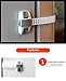 Baby Safety Cabinet Locks Willceal 8 Pack Double Insurance Adjustable Child Safety Latch for Cabinet,Refrigerator,Drawer,Toilet,etc. (Grey)