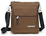 ENKNIGHT Nylon Crossbody Purse Bag for Women Travel Shoulder handbags Coffee