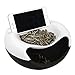 Snack Bowl, Double Dish Nut Bowl with Cellphone Holder Slot, Serving for Pistachio, Sunflower Seeds, Peanuts, Edamame