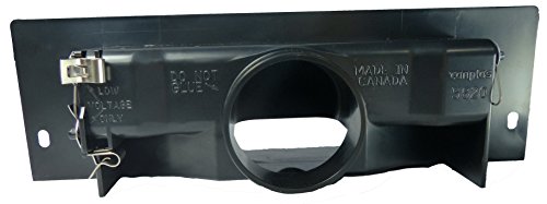 Central Vacuum Sweep Inlet. CanSweep Dustpan Inlet Valve (Black) for under counter and baseboard installation for central vacuum systems