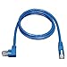 Tripp Lite Cat6 Gigabit Molded Patch Cable (RJ45 Left Angle M to RJ45 M) Blue, 10-ft.(N204-010-BL-LA)