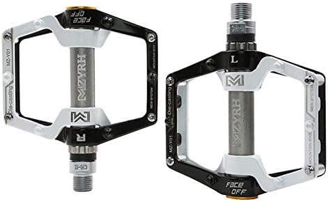 MAIKONG MTB Bike Pedals BMX Mountain Flat Peddles Metal Road Cycling Bicycle 9/16" Thread Spindle Non-Slip Aluminum Alloy Durable Fixed Gear with Sealed Bearing Axle