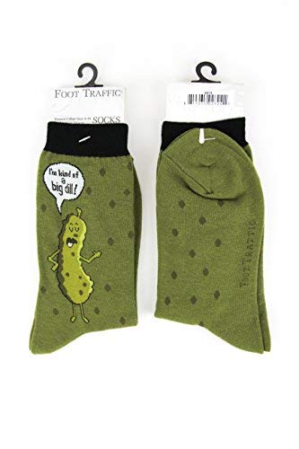 Foot Traffic, Fruit and Veggies Women's Socks, Big Dill
