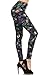 Leggings Depot High Waisted Floral & Space Print Leggings for Women-Full Length-R509, Rainforest Flower, One Size