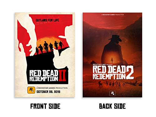 Two-Sided Poster Red Dead Redemption 2 Game Merchandise Art Collectors Edition A3 11.7