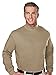 Tri-Mountain Mock Turtleneck for Men - 100% Cotton - Extended Sizes Graduate Shirt - Khaki - X-Large