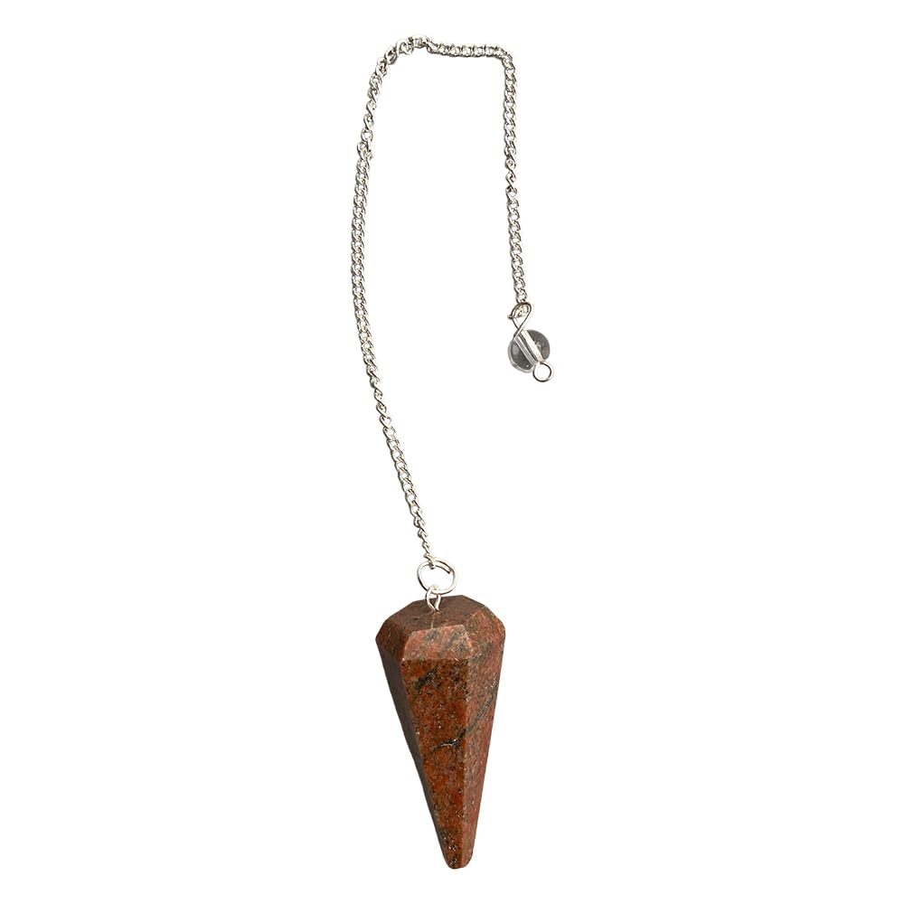 VIE Pendulum with Chain (Unakite) — image 1