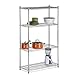 Honey-Can-Do 4-Tier Chrome Shelving unit-200 lbs