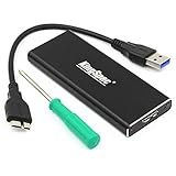 KingSpec M.2 NGFF Enclosure Easy Install USB3.0 External SSD Adapter 5Gbps Support UASP for 2230, 2242, 2260, 2280 Solid State Drive