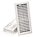 Imperial Manufacturing RG0247 4-Inch by 10-Inch Louvered Floor Register, White