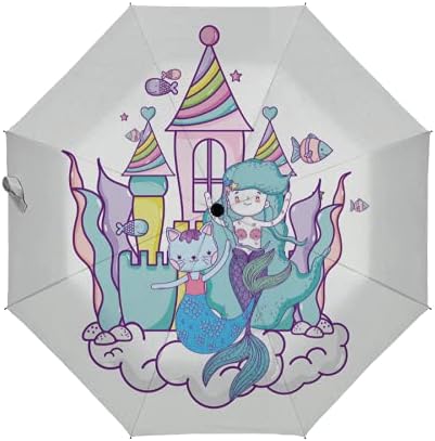 Compact Umbrella Cute Sharks Bule Underwater Sea Animal Ocean Auto Open Close Travel Sun Golf Folding Umbrellas Windproof Lightweight For Women Men Kids Girls Parasol With Black Anti-Uv Coating Compact Umbrella Cute Sharks Bule Underwater Sea Animal Ocean Auto Open Close Travel Sun Golf Folding Umbrellas Windproof Lightweight For Women Men Kids Girls Parasol With Black Anti-Uv Coating