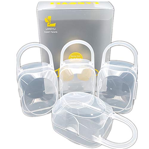 LANEYLI Pacifier Box Pacifier Shield Case Pacifier Clip Holder - Pack of 4 - Thumbnail 6