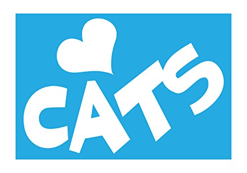 Imagine This Car Window Decal, Heart Cats