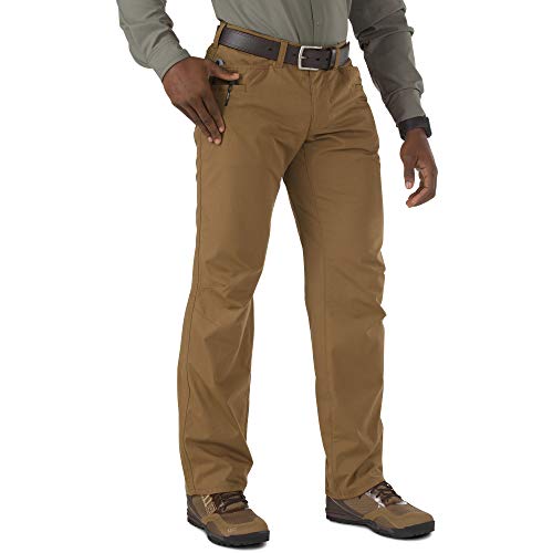 5.11 Tactical Men's Ridgeline Covert Work Pants, Teflon Finish, Poly-Cotton Ripstop Fabric, Style 74411