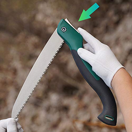 Klappsäge, robust, extra lang, 25,4 cm Klinge, Handsäge für Holz, Camping, Trockenholz, Astsäge mit harten Zähnen… – Bild 7