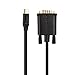 Cable Matters Mini DisplayPort to VGA Cable (Mini DP to VGA Cable) in Black 10 Feet - Thunderbolt and Thunderbolt 2 Port Compatible