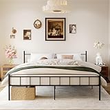 DIIYIV Classic Metal Platform Bed Frame,14 Inch
