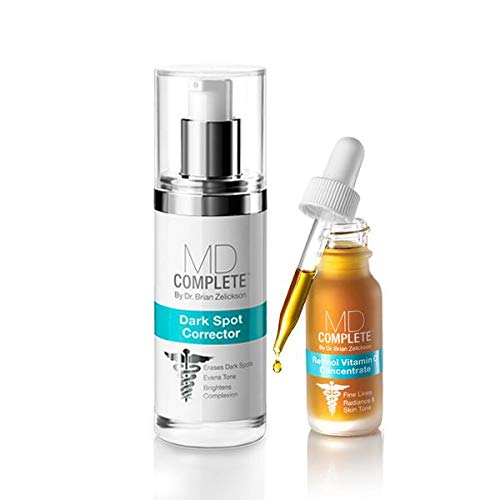 MD Complete Dark Spots Retinol DUO including Professional Dermatologist Dark Spot Corrector and