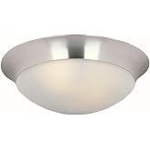 Maxim Lighting 5852FTSN Essentials-Three Light Flush Mount in Early American style-16.5 Inches Wide by 5 inches high