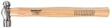 Silverline 8 oz Ball Pein Hammer Hickory Shaft Forged Steel Polished Face HA15B view 2