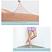 Miya 12 Colors,Women's Control Top 12 Den All Sheer Toe silk stockings Tights Panty Hose,Light Nude,Medium / Large