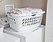 Sterilite 12158006 2 Bushel/ 71 Liter Ultra Laundry Basket, White Basket w/ Titanium Inserts, 6-Pack