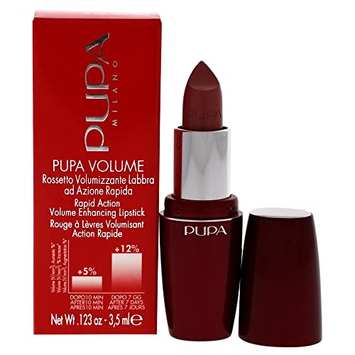 Pupa Milano Volume Lippenstift – Farbe 401 Red Passion, 3,5 G, Mit Voluminisierender & Feuchtigkeitsspendender Formel