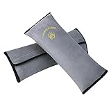 Kids Seatbelt Pillow 2 Packs, INKERSCOOP Universal Car Seat Belt Pillow Seatbelt Protector Cushion Seat Belt Covers for Children and Adult 2 Packs (Gray)
