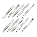 uxcell 10pcs 0.15mm Tip Spiral Flute Tungsten Carbide Micro PCB Drill Bits