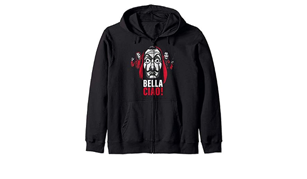 Netflix La Casa De Papel Masked Bella Ciao! Sudadera con Capucha : Amazon.es:  Ropa