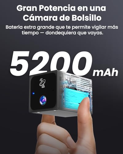Bextgoo Video surveillance without Internet, 4G LTE SIM Surveillance Camera, 4K Mini Camera Battery for Cars & Parks, Camping & Travel, 160° Vision, Alerts and AI Radar Detection, Night Vision