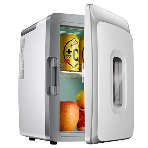 Click Here to See More Images DULPLAY Portable Mini Fridge, Personal Cools & Heats, 12LFreon-free Includes Plugs For Home Outlet & 12v Car Charger-12L37x29x25cm(15x11x10inch)
