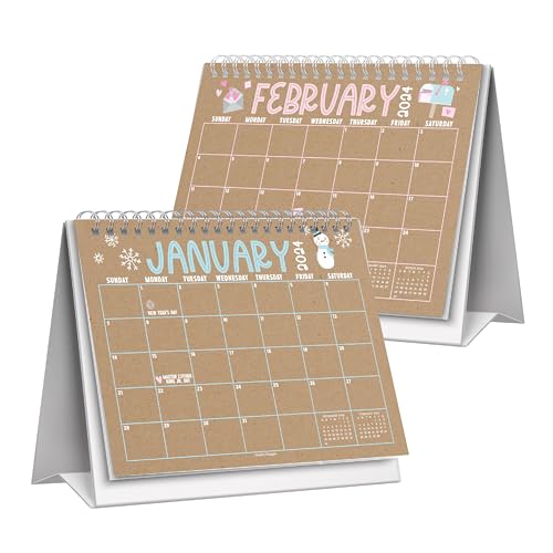 Small Stand Up Desk Calendar 2025 