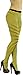 ToBeInStyle Women's Opaque Striped Pantyhose Stocking Hosiery - One Size Plus - Black/Yellow - One Size: Plus