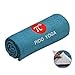 WWWW pido Yoga Towel Non Slip Sweat Absorbent Towel Convenient Widened Folded Fitness Blanket with Bag 72″x26″(Shore Flowers)thumb 1