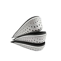 erioctry One Pair Breathable Memory Foam Height Increase Insole Invisible Increased Heel Lifting Inserts Shoe Lifts Shoe Pads Elevator Insoles for Men Women (4.3cm Height)