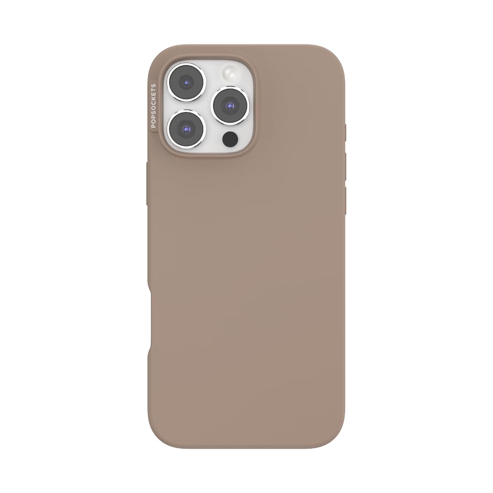 PopSockets iPhone 16 Pro Max Case Compatible with MagSafe, Phone Case for iPhone 16 Pro Max, Wireless Charging Compatible, Case Only - Latte