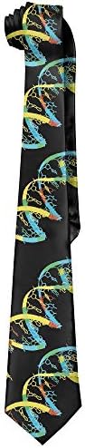 Men's Tie DNA Double Helix Long Necktie Skinny Neckwear Silk