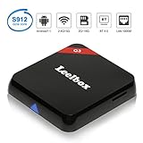 Leelbox Q3 Android 7.1 TV Box S912 Octa-core CPU 64Bit 2GB Ram+16GB Rom 2.4G+5G Dual-Band WiFi 1000M lan Supporting BT 4.0/4K (60Hz) Full HD/ H.265 (Top configuration)