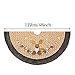 Valery Madelyn 48 inch Woodland Christmas Tree Skirt with 3D Reindeer and Faux Fur Trim Border, Themed with Christmas Ornaments (Not Included)