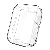 SLEO Watch Case for 2018 New Apple Watch Series 4, All-Around Ultra-Thin Transparent TPU Scratch Resistant Screen Protector Cover for New Apple Watch Series 4 44mm