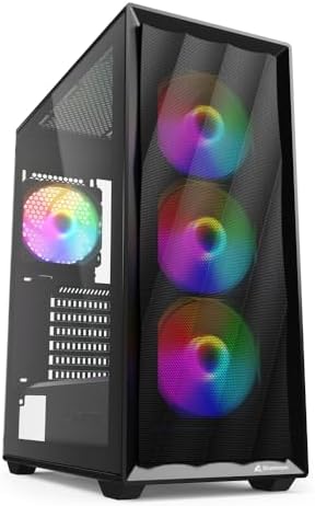 VK4 Rainbow Black, ATX PC Case